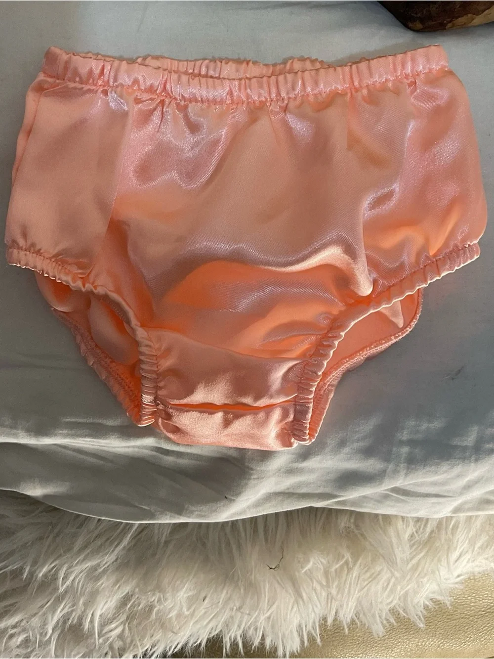 Cat & Jack Baby Girl 3-6M Coral Ruffle Party Dress Matching Bloomers